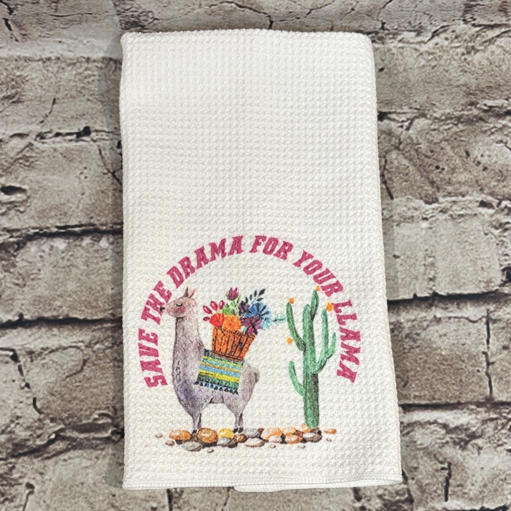 NWOT- Llama kitchen towel
